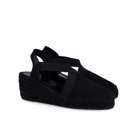 Toni Pons Fabi black wedge espadrilles