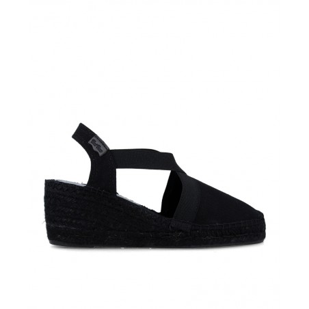 Toni Pons Fabi black wedge espadrilles