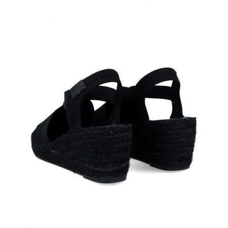 Toni Pons Fabi black wedge espadrilles