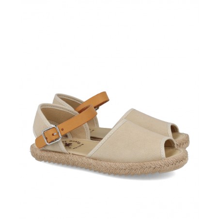 Sandalia beige de niña Vulladi 7355