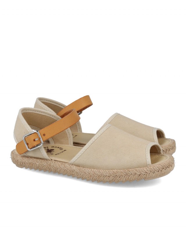Sandalia beige de niña Vulladi 7355