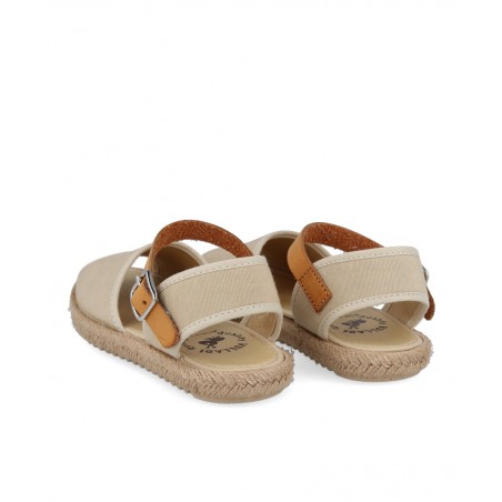 Sandalia beige de niña Vulladi 7355