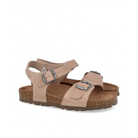 Sandalias de niña color taupe Interbios 7148-N