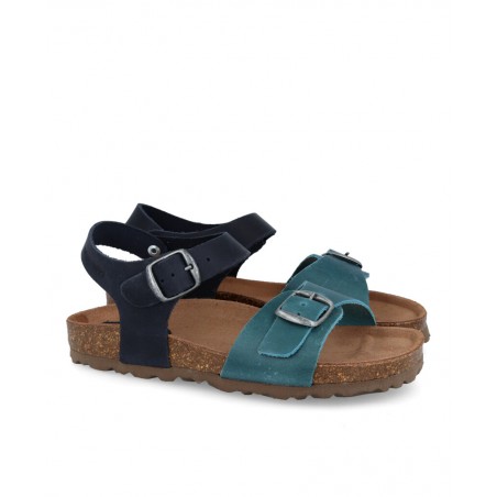 Sandalias azul marino de niña Inter-Bios 7148-N