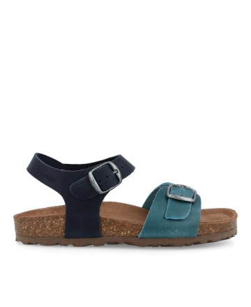 Sandalias azul marino de niña Inter-Bios 7148-N