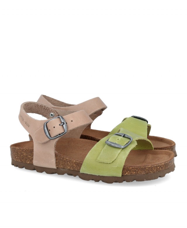 Sandalias bicolor para niña Inter-Bios 7148-N Sandalias bicolor para niña Inter-Bios 7148-N