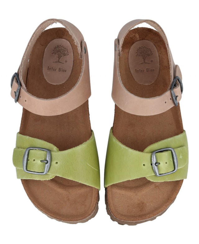 Sandalias bicolor para niña Inter-Bios 7148-N Sandalias bicolor para niña Inter-Bios 7148-N