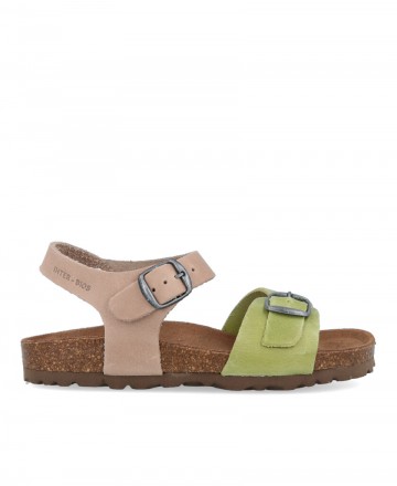 Sandalias bicolor para niña Inter-Bios 7148-N