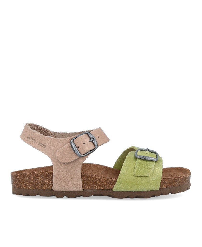 Inter-Bios 7148-N Two-Tone Girl's Sandals