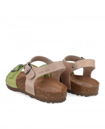 Sandalias bicolor para niña Inter-Bios 7148-N