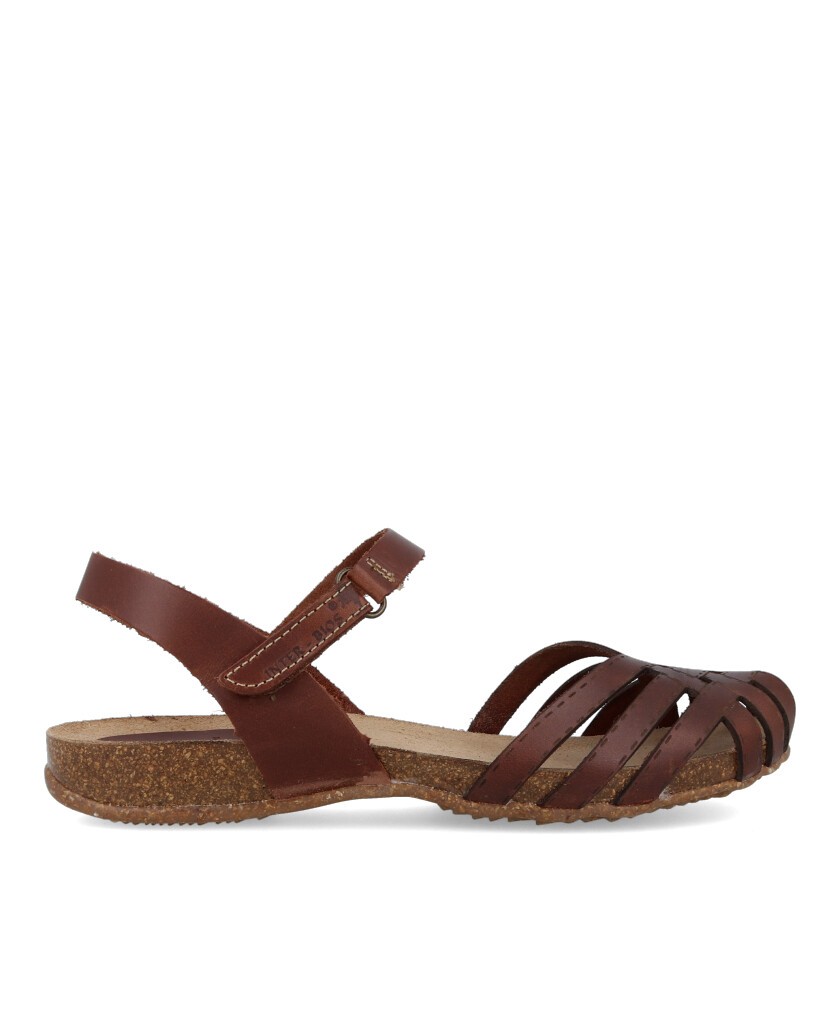 Sandalias marrones con tiras Interbios 4479