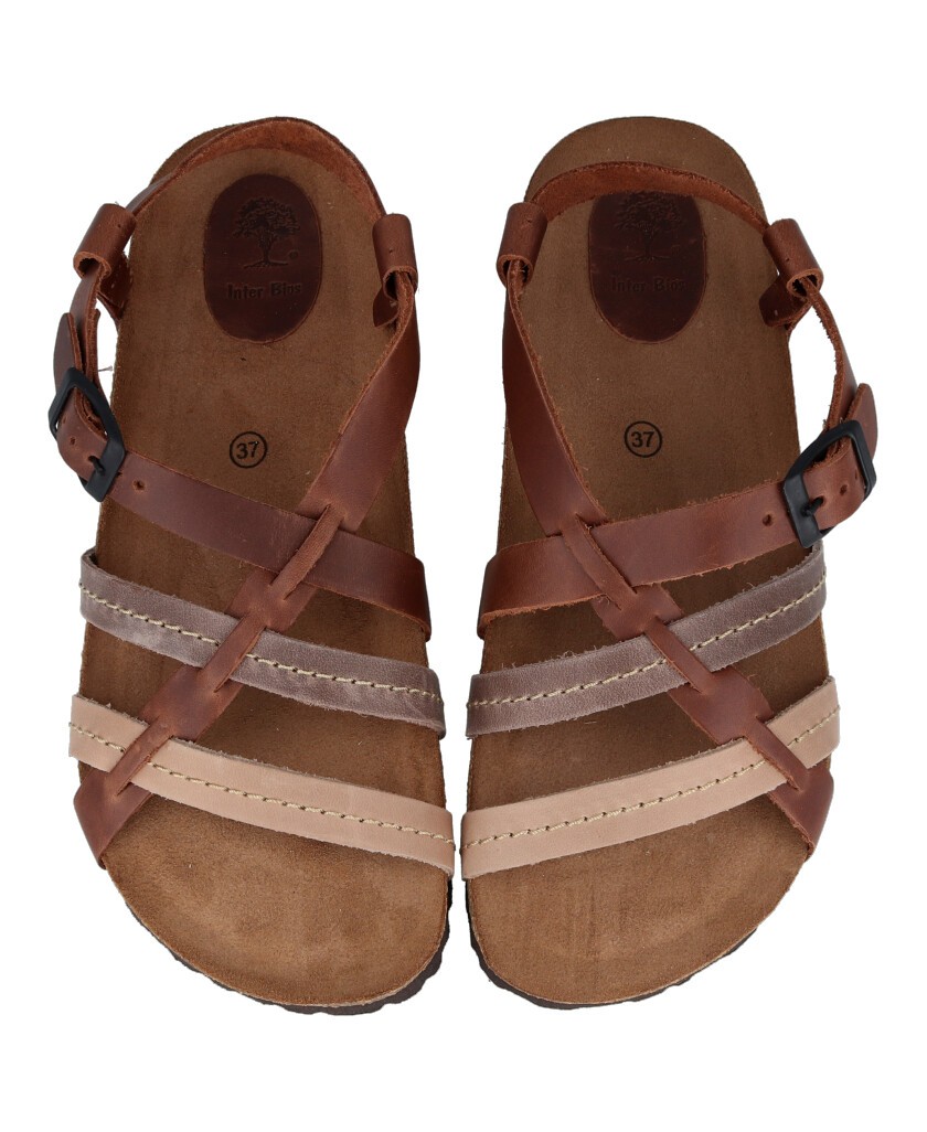Interbios 7178 Brown Toned Bio Sandals