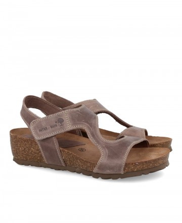 Interbios 5316 Leather Wedge Bio Sandals