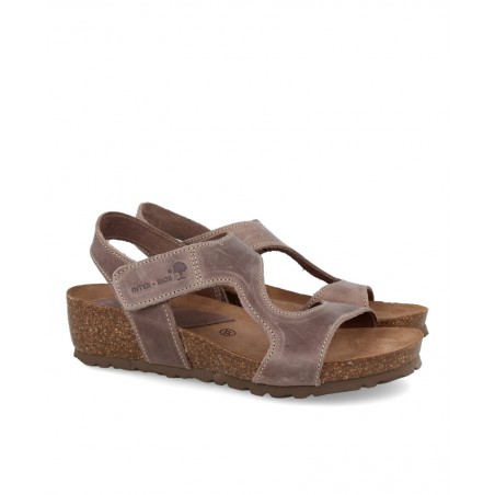 Interbios 5316 Leather Wedge Bio Sandals