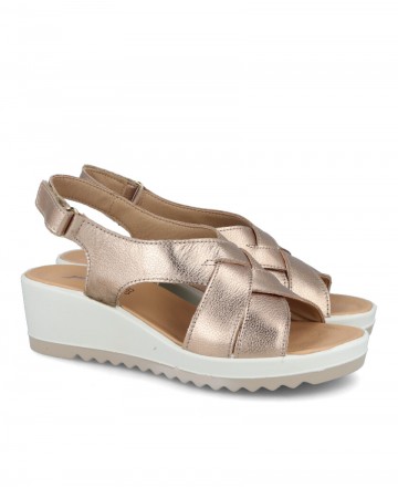 Metallic wedge sandal Imac 757510 26745/013