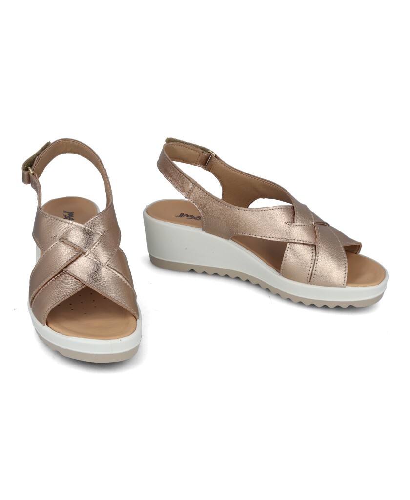 Metallic wedge sandal Imac 757510 26745/013