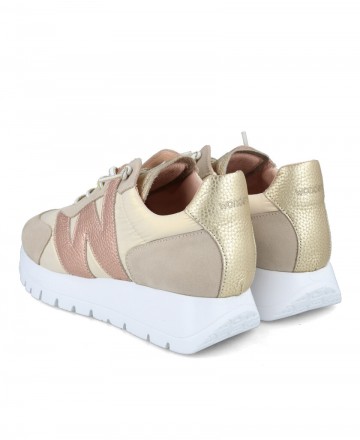 h2Zapatillas casual con cuna Wonders Oslo A2464 h2 pLas zapatillas casual con cuna Wonders Oslo A2464 para mujer en color beige