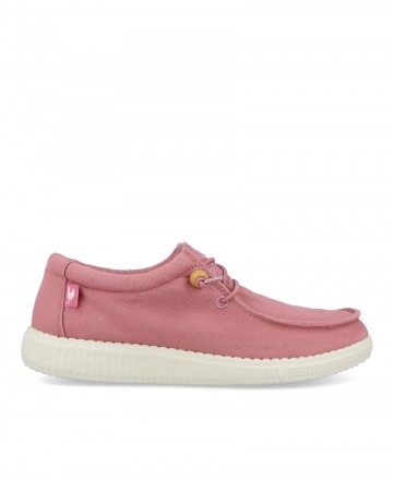 pZapatos para mujer en color rosa Caracteristicas cordones elasticos altura de piso 2 cm zapato de estilo casual suela tipo eva