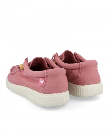 pZapatos para mujer en color rosa Caracteristicas cordones elasticos altura de piso 2 cm zapato de estilo casual suela tipo eva