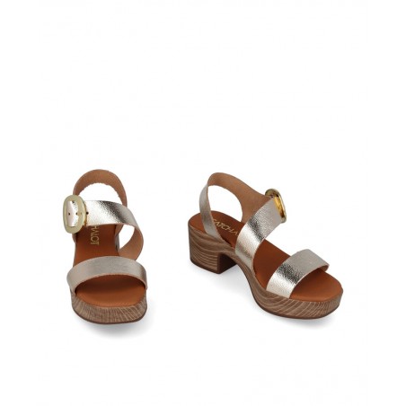 Catchalot 5629 metallic sandals with heel