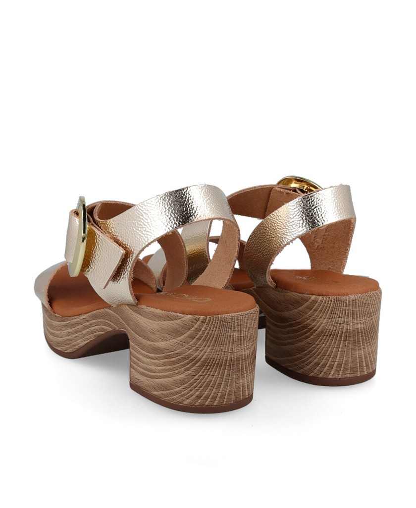 Catchalot 5629 metallic sandals with heel