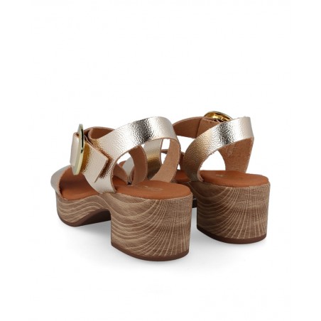 Catchalot 5629 metallic sandals with heel
