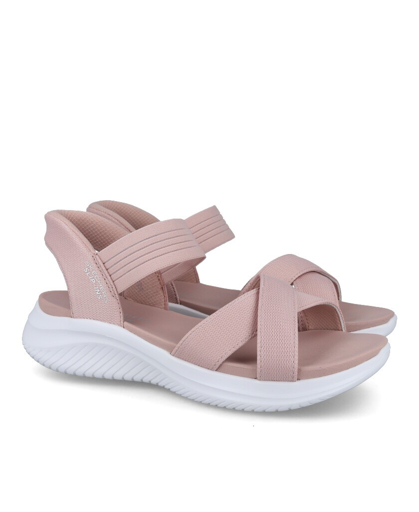 Sandalias Rosas Skechers Slip-Ins: Ultra Flex 3.0