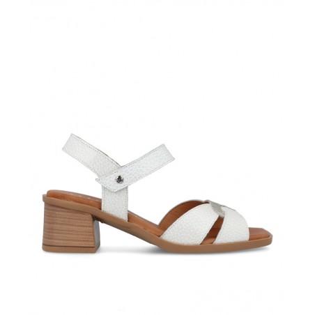 Sandalias blancas de tacón bajo Catchalot 54166