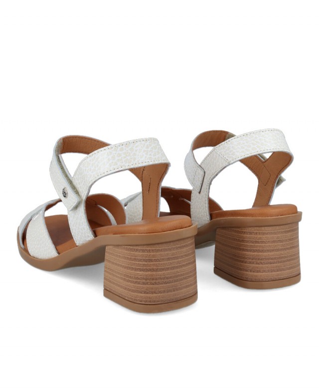 Catchalot 54166 White Low Heel Sandals
