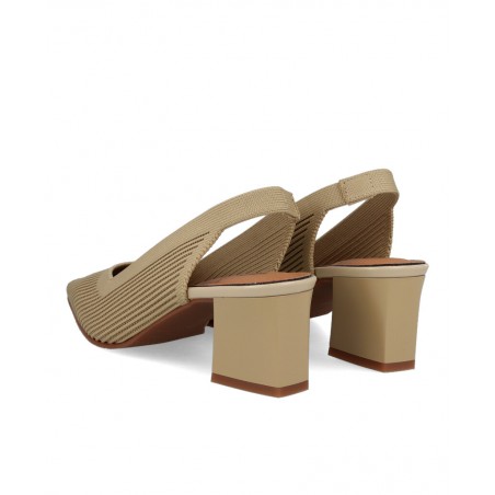 Beige Court Shoe Miss Elastic 76721 for women