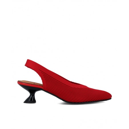 Zapato de salón de color rojo Miss Elastic 76626