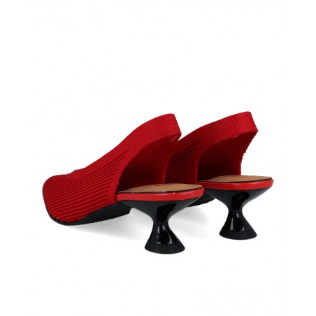 Zapato de salón de color rojo Miss Elastic 76626
