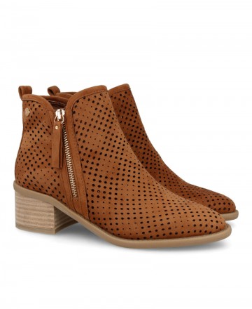 Women's leather cowboy ankle boots Xti 14396104