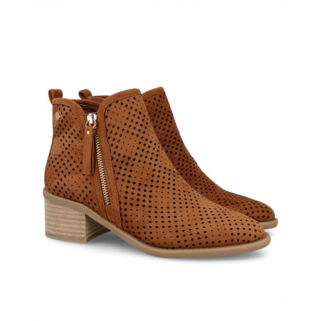 Women's leather cowboy ankle boots Xti 14396104