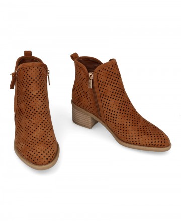 Women's leather cowboy ankle boots Xti 14396104