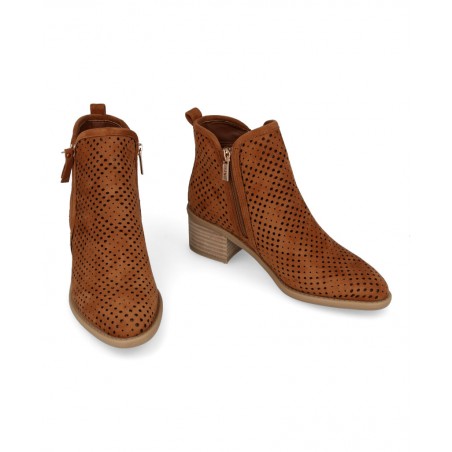 Women's leather cowboy ankle boots Xti 14396104