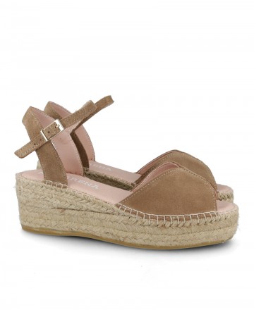 Macarena Java 99 suede leather espadrille