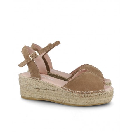 Macarena Java 99 suede leather espadrille