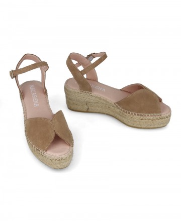 Macarena Java 99 suede leather espadrille