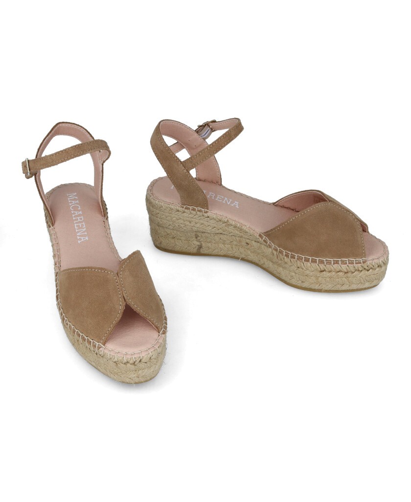 Macarena Java 99 suede leather espadrille