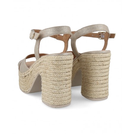 Gaimo Natalis Platinum Wedge Espadrilles