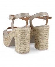 Gaimo Natalis Platinum Wedge Espadrilles Gaimo Natalis Platinum Wedge Espadrilles