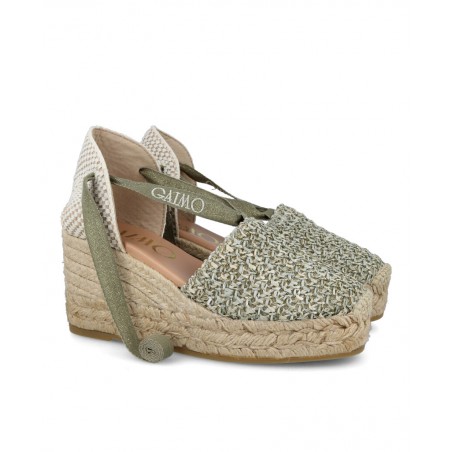 Green Esparto Wedge Espadrille Gaimo Valenciana