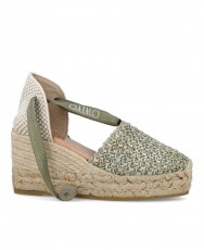 Green Esparto Wedge Espadrille Gaimo Valenciana Green Esparto Wedge Espadrille Gaimo Valenciana
