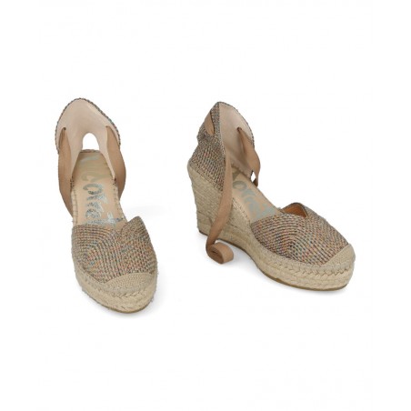 Alpargatas multicolor con cuña Vidorreta 27900