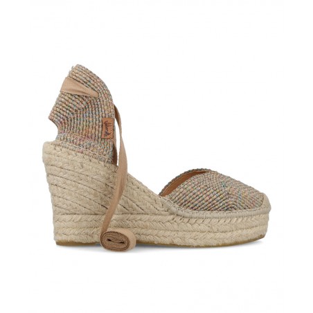 Alpargatas multicolor con cuña Vidorreta 27900