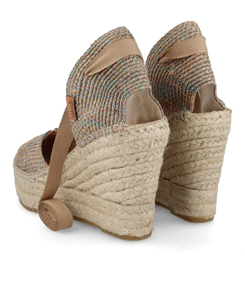 Alpargatas multicolor con cuña Vidorreta 27900