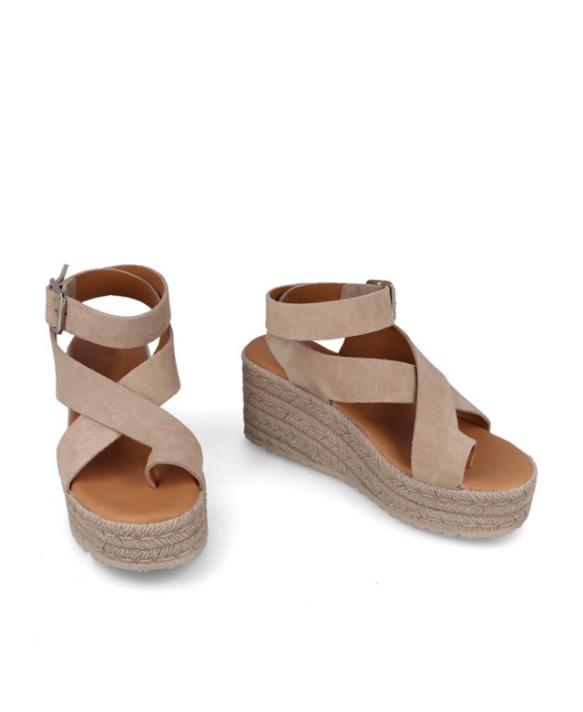 Sandalias mujer beige con hebilla Andares 846730 Sandalias mujer beige con hebilla Andares 846730