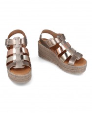 Sandalias metalizadas con cuña Andares 844831 Sandalias metalizadas con cuña Andares 844831