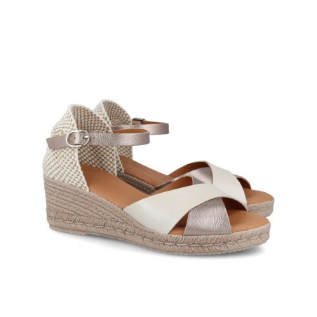 Bicolor Wedge Espadrilles Andares 438217